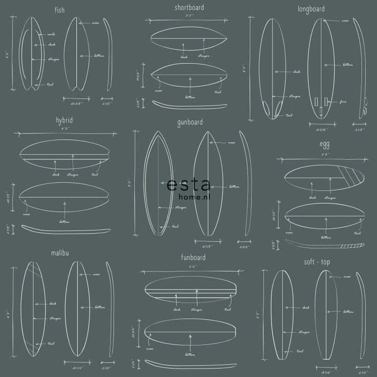 Tapetti Esta Regatta Crew Surf Edition 128870, 0,53x10,05m, harmaa/vihreä