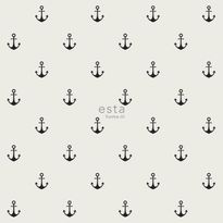 Tapetti Esta Regatta Crew Surf Edition 128873, 0,53x10,05m, beige/musta