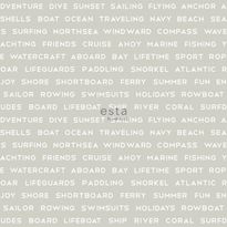 Tapetti Esta Regatta Crew Surf Edition 138958, 0,53x10,05m, harmaa