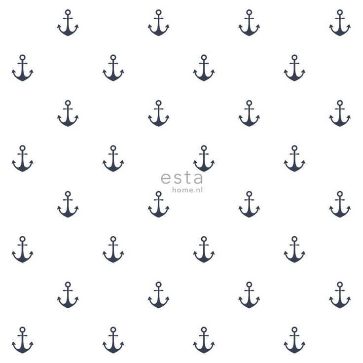 Tapetti Esta Regatta Crew Surf Edition 138965, 0,53x10,05m, valkoinen/sininen