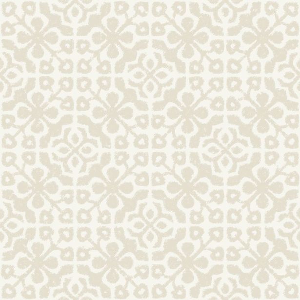 Tapetti Azulejos Tiles 128042 0,53x10,05 m beige/luonnonvalkoinen non-woven