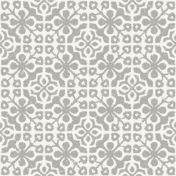 Tapetti Azulejos Tiles 128045 0,53x10,05 m taupe/valkoinen non-woven