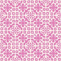 Tapetti Azulejos Tiles 128046 0,53x10,05 m pinkki/valkoinen non-woven