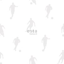 Tapetti Esta College 128802, 0,53x10,05m, valkoinen/harmaa