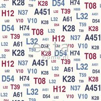Tapetti Emblems 136438 0,53x10,05 m sininen/punainen non-woven