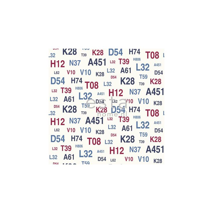 Tapetti Emblems 136438 0,53x10,05 m sininen/punainen non-woven