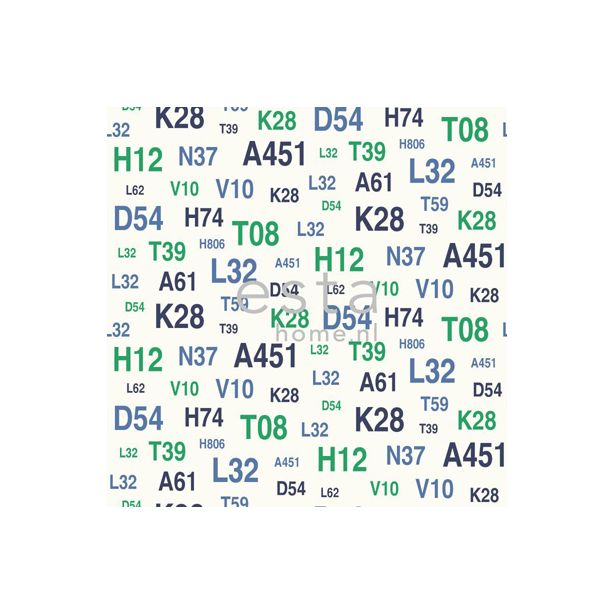 Tapetti Emblems 136439 0,53x10,05 m vihreä/sininen non-woven