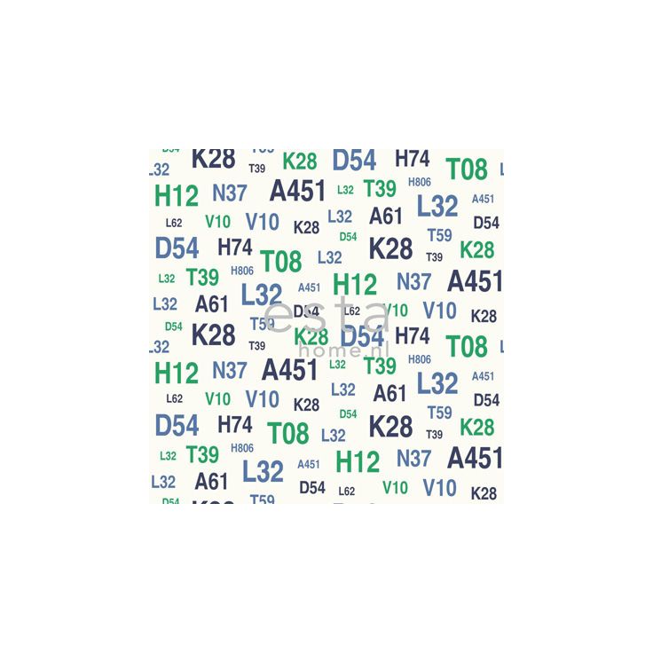 Tapetti Emblems 136439 0,53x10,05 m vihreä/sininen non-woven