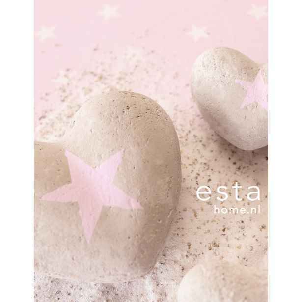 Tapetti Stars 136458 0,53x10,05 m vaaleanpunainen non-woven