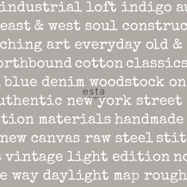 Tapetti Text 137704 0,53x10,05 m harmaanruskea non-woven