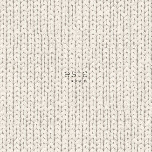 Tapetti Knitting 137720 0,53x10,05 m beige non-woven
