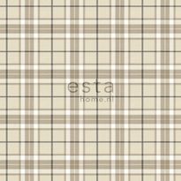 Tapetti Checks 137723 0,53x10,05 m beige/valkoinen non-woven