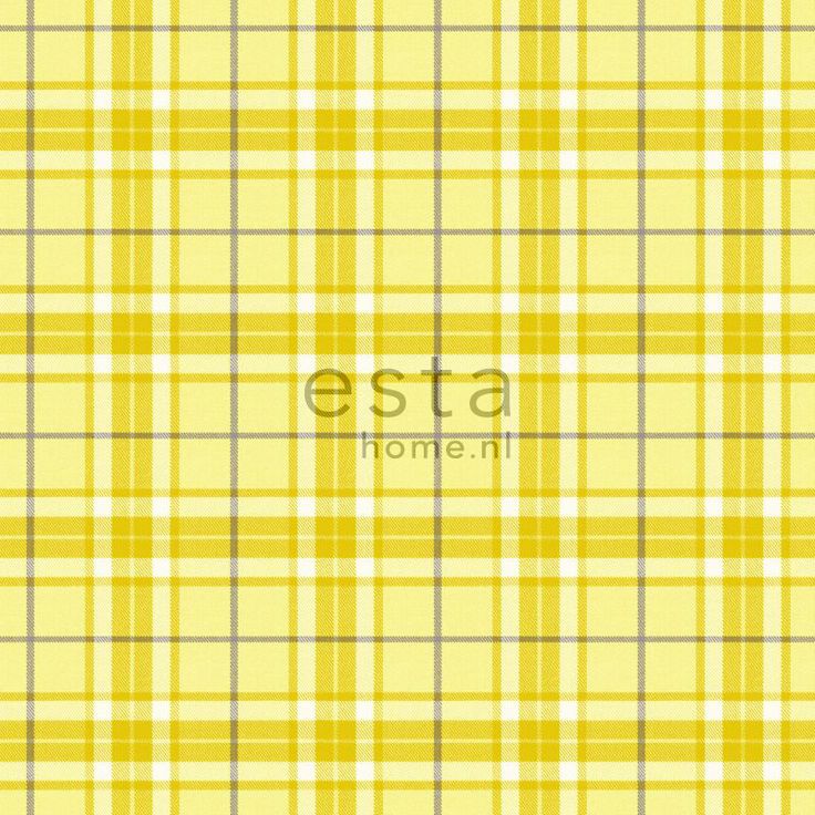 Tapetti Checks 137729 0,53x10,05 m keltainen non-woven