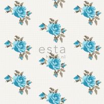 Tapetti Rose 138146 0,53x10,05 m turkoosi non-woven