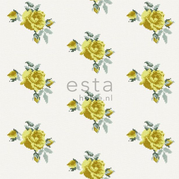 Tapetti Rose 138147 0,53x10,05 m keltainen non-woven