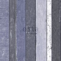 Tapetti Wooden Boards 138251, 0,53x10,05m, sininen