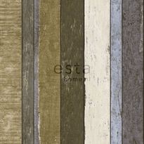 Tapetti Wooden Boards 138253, 0,53x10,05m, ruskea/khaki