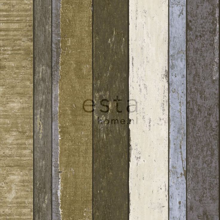 Tapetti Wooden Boards 138253, 0,53x10,05m, ruskea/khaki