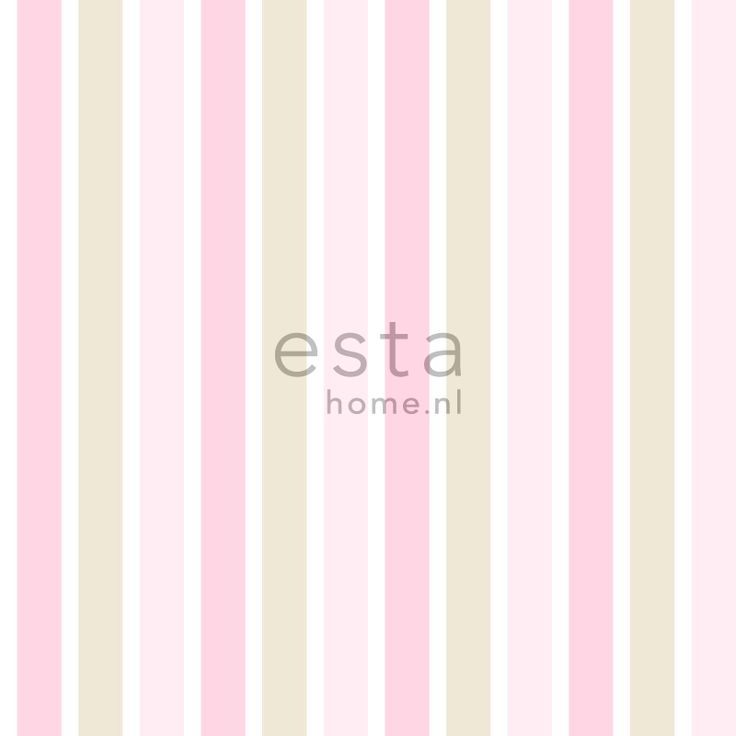 Tapetti Vertical Stripes 138701 0,53x10,05 m vaaleanpunainen, beige, valkoinen