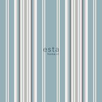 Tapetti Esta College 138807, 0,53x10,05m, sininen/beige