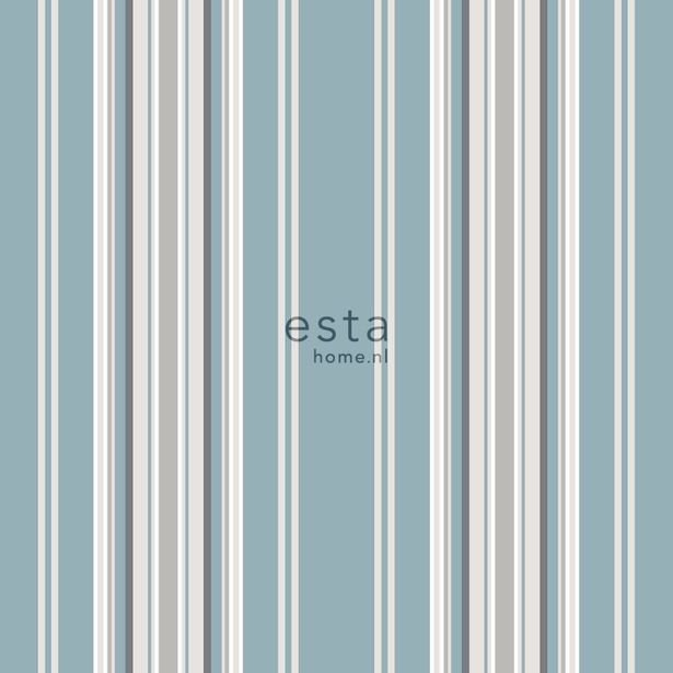 Tapetti Esta College 138807, 0,53x10,05m, sininen/beige