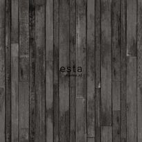 Tapetti Esta College 138815, 0,53x10,05m, harmaa/musta