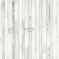 Tapetti Esta College 138816, 0,53x10,05m, valkoinen/harmaa