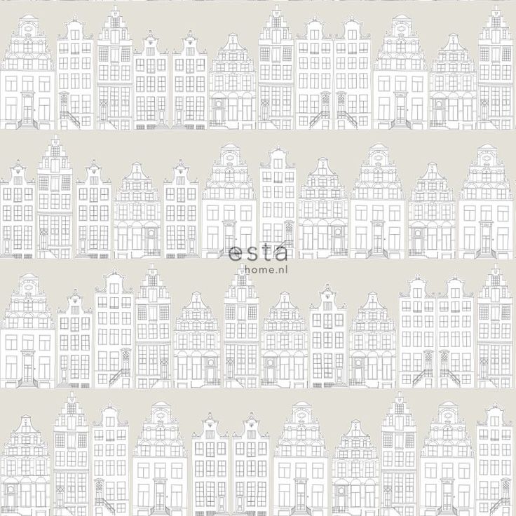 Tapetti Esta Little Bandits 138909, 0,53x10,05m, harmaa/valkoinen