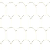 Tapetti Esta Art Deco 139139, 0.53x10.05m, non-woven, valkoinen