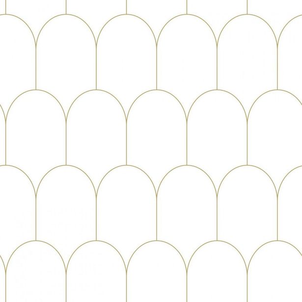 Tapetti Esta Art Deco 139139, 0.53x10.05m, non-woven, valkoinen