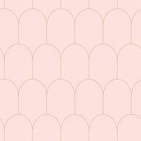 Tapetti Esta Art Deco 139201, 0.53x10.05m, non-woven, vaaleanpunainen