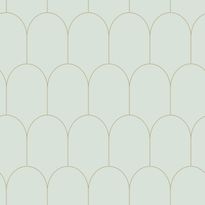 Tapetti Esta Art Deco 139202, 0.53x10.05m, non-woven, vaaleanvihreä