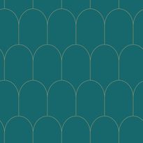 Tapetti Esta Art Deco 139205, 0.53x10.05m, non-woven, vihreä