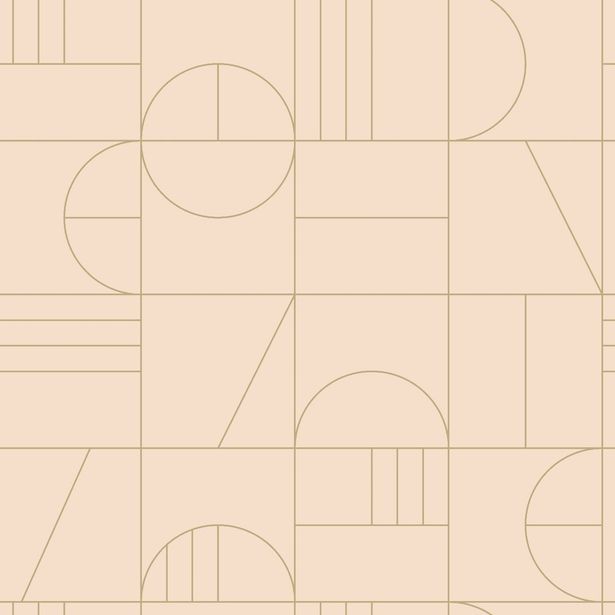 Tapetti Esta Art Deco 139206, 0.53x10.05m, non-woven, roosa