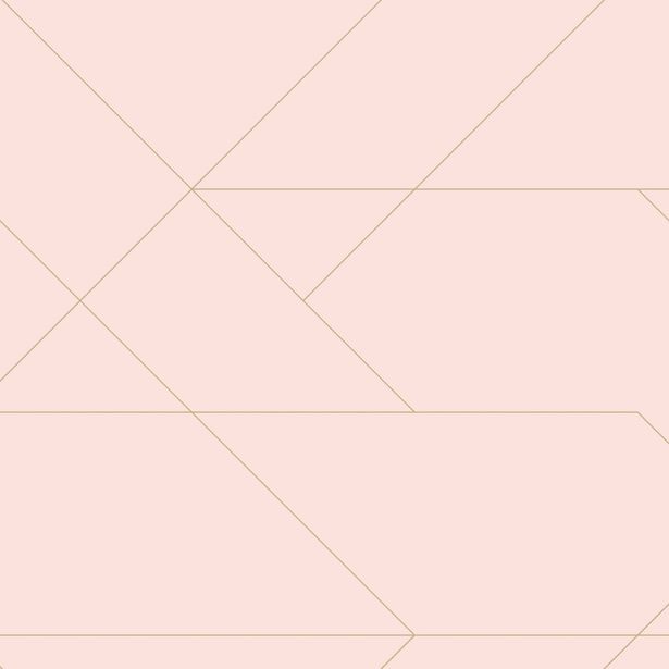 Tapetti Esta Art Deco 139211, 0.53x10.05m, non-woven, vaaleanpunainen