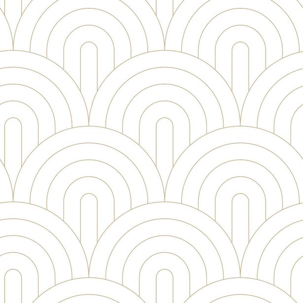 Tapetti Esta Art Deco 139215, 0.53x10.05m, non-woven, valkoinen