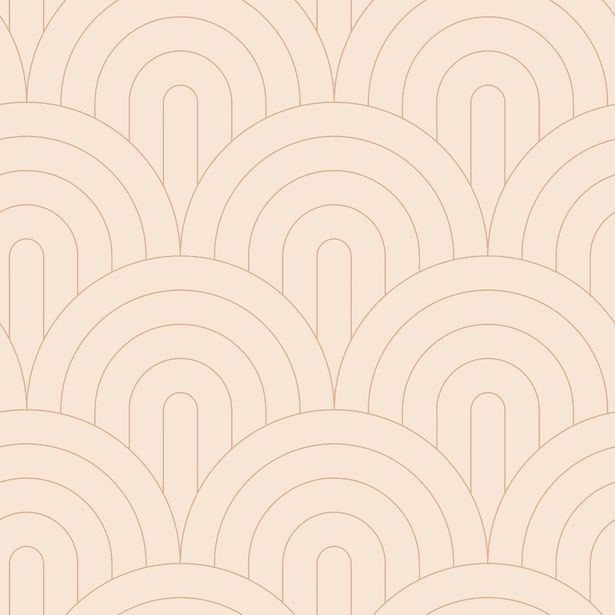 Tapetti Esta Art Deco 139216, 0.53x10.05m, non-woven, vaaleanpunainen