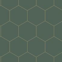 Tapetti Esta Art Deco 139228, 0.53x10.05m, non-woven, tummanvihreä