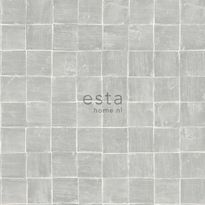 Tapetti Esta Tile Motif 148317, 0,53x10,05m, harmaa