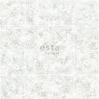 Tapetti Esta Tile Motif 148335, 0,53x10,05m, vaaleanharmaa