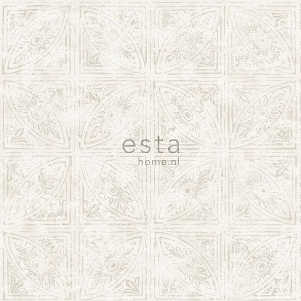 Tapetti Esta Tile Motif 148336, 0,53x10,05m, beige