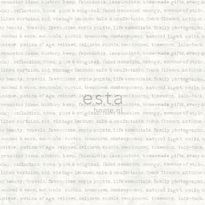 Tapetti Esta Text 148339, 0,53x10,05m, harmaa, valkoinen