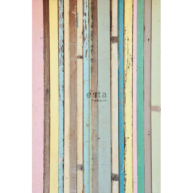 Paneelitapetti PhotowallXL Painted Wood 157703 1860x2790 mm