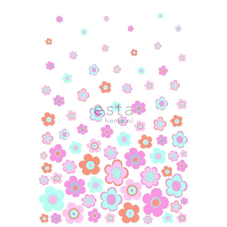 Lastenhuoneen tapetti PhotowallXL Vintage Flowers 158709 1860x2790 mm