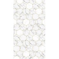 Paneelitapetti PhotowallXL Hexagon Motif, 1.50x2.79m, valkoinen