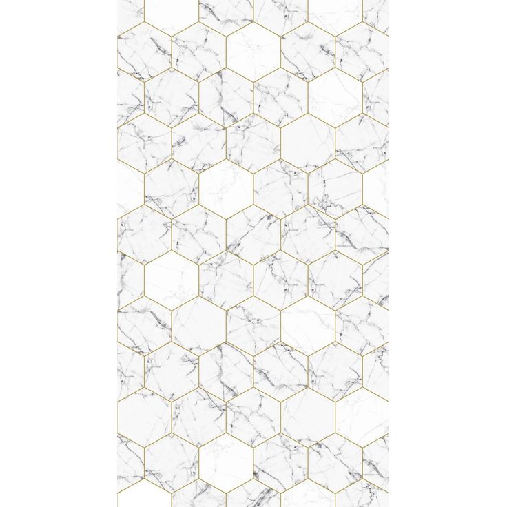 Paneelitapetti PhotowallXL Hexagon Motif, 1.50x2.79m, valkoinen
