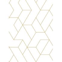 Paneelitapetti PhotowallXL Graphic Lines, 2.00x2.79m, kulta/valkoinen