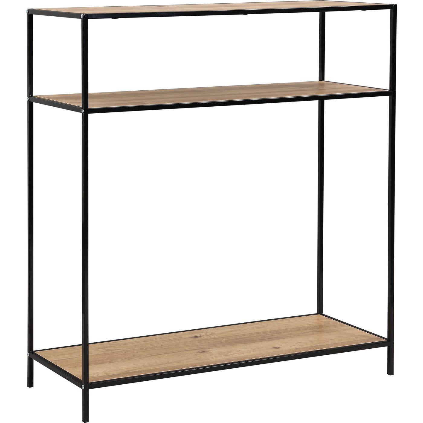 Sivupöytä Eureka Dawson 120x40cm tammi/musta