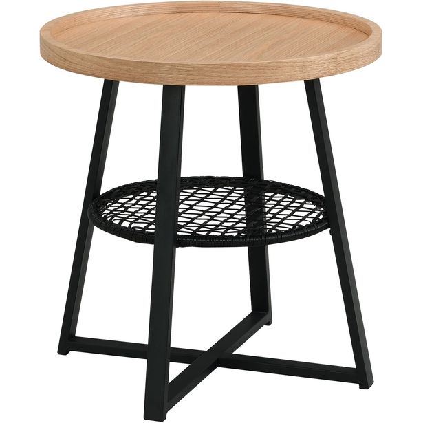 Sohvapöytä Eureka Mode Ø50cm tammi/musta