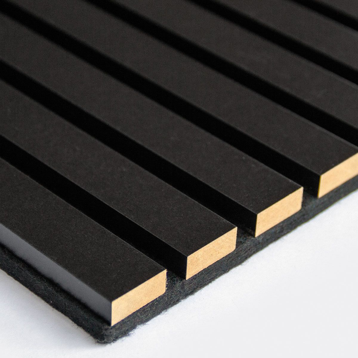 Akustiikkalevy/rimapaneeli Ewona, 600x3000mm, musta